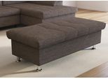 Hocker DOMO COLLECTION "FRANZI, elegant, komfortabel", beige (beige, braun), B:136cm H:43cm T:64cm, 90% Polyester, 10% Acryl, Hocker, Hocker, inklusive Stauraum