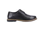 Hush Puppies Meisjes Verity Leren Brogues (Zwart/Tan)