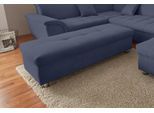 Hocker DOMO COLLECTION "FRANZI, elegant, komfortabel", blau (marine), B:136cm H:43cm T:64cm, Flachgewebe (100% Polyester);Chenille (100% Polyester), Hocker, Hocker, inklusive Stauraum