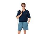Lacoste Heren Monochrome Middellange Zwembroek (Blauw)