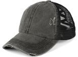styleBREAKER "Ponytail Baseball Cap Used Look mit Mesh Einsatz" 1 Stk.
