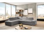 Ecksofa SIT & MORE "Valantine L-Form, B: 272 cm", grau, B:272cm H:73cm T:226cm, 100% Polyester, Sofas, Ecksofa, mit Arm- & Kopfteilverstellung, optional mit Bettfunktion