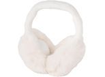Ohrenwärmer STYLEBREAKER "Ohrenwärmer Einfarbig Teddyplüsch", Damen, weiß (creme), Obermaterial: 100% Polyester PES., Modisch, Mützen Ohrenwärmer