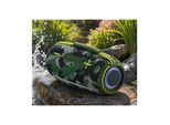 JTC-24 Bluetooth Outdoor Lautsprecher CamoBeat20 mit LED Farblichtern, 20 Watt, USB, AUX, microSD, TWS