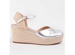 Montevita Espadrilles Met Een Sleehak Balenci3 Zilver