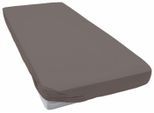 Bettlaken ESTELLA "Feinjersey", grau (grafit), L:200cm, Jersey, Obermaterial: 100% Baumwolle, Bettlaken, Bettlaken, Rundumgummi