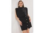 Curve Dames Rechte Mini Lange Casual/Dagelijkse Aansluitende Plus Size Jurk