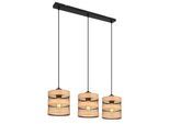 GLOBO LIGHTING Hängeleuchte "SOENI", braun (schwarz), 1 Stk., Leuchten, Hängelampe/Pendelleuchte/Esszimmer/Wohnzimmer/Esstisch, Hängeleuchte