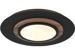 GLOBO LIGHTING Deckenleuchte "KORY", schwarz (schwarz matt), Ø 48cm H: 5,6cm, 1 Stk., Leuchten, Deckenlampe Wohnzimmer-Leuchte Schlafzimmer-Leuchte Flur Küche, Deckenleuchte