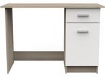 Schreibtisch DEMEYERE GROUP "Osiris", weiß (kronberg eich, kronberg eich), B:108,4cm H:75cm T:44,8cm, Tische, Schreibtisch, Schreibtisch 1Turig 1 Schublade