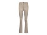 2-in-1-Hose GOLDNER "Freizeithose mit Teildehnbund", Damen, Gr. 52, N-Gr, beige, Obermaterial: 84% Baumwolle CO. 14% Polyamid PA. 2% Elasthan EL., normal, Hosen, Ohne