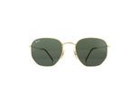 Ray-Ban Zonnebril Hexagonal 3548N 001 Goudgroen