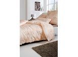 Bettwäsche ESTELLA "Gregorio in Gr. 135x200 oder 155x220 cm", beige (sand), B/L: 155cm x 220cm, 1 Stk., 1 Stk., Jersey, B/L: 80cm x 80cm, 2 Stk., Jersey, Obermaterial: 100% Baumwolle, Bettwäsche, Bettwäsche, elegante Bettwäsche aus Baumwolle, Bettwäsche mit Reißverschluss