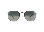 Ray-Ban zonnebril zeshoekige RB3548N 004/71 Gunmetal Dark Gray Gradiënt