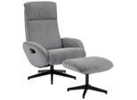Xora Relaxsesselset, Schwarz, Dunkelgrau, Metall, Textil, 75x106x74 cm, Liegefunktion, Relaxfunktion, Wohnzimmer, Sessel, Relaxsessel