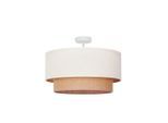 Deckenleuchte Boho, Beige, Textil, 30 cm, RoHS, Lampen & Leuchten, Innenbeleuchtung, Leuchten nach Räumen, Bürolampen