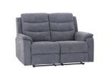 P & B 2-Sitzer-Sofa, Grau, Kunststoff, 153x102x93 cm, motorische Relaxfunktion, USB-Anschluss, Wohnzimmer, Sofas & Couches, Sofas, 2-Sitzer Sofas