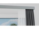 Innenlaufschiene INDEKO "Stockholm", silber (silberfarben), L:200cm, Metall, Gardinenstangen, Innenlaufschiene