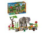 Konstruktions-Spielset PLAYMOBIL "Elefant mit Tierpfleger (72068), Animals & Friends", bunt, Spielbausteine, Kinder, Kunststoff, Konstruktions-Spielset, Made in Europe