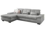 Ecksofa DIE PLANBAR "MP-IN16012 L-Form, mit Kaltschum-Polsterung", silber, B:309cm H:85cm T:195cm, 85% Polyester;15% Nylon, Sofas, Ecksofa, inkl. Sitztiefenverstellung, wahlweise mit weiteren Funktionen