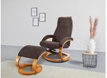 Relaxsessel HOME AFFAIRE "mit Hocker PARIS - OTTO. Verlässliche Qualität.", braun, B:67cm H:107cm T:78cm, NaturLeder (echtes Rindsleder) in Sitz und Rücken. Korpus in passendem Softlux-Kunstleder bezogen;Kunstleder/PU;Primabelle-Microfaser (100% Polyester);Webstoff (100% Polyester), Sessel, Relaxsessel, Relaxfunktion, Dreh- und Kippfunktion, Unser Dauertiefpreis
