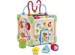 Motorikwürfel VTECH "Vtech Baby, Interaktiver Holz-Spielwürfel", bunt, Motorikspielzeug, BabyB:21cm H:29cm T:19cm, Holz, Motorikwürfel, B:21cm H:29cm T:19cm