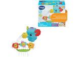 Badespielzeug VTECH "Vtech Baby, Kleiner Gieß-Elefant", bunt, Wasserspielzeuge, KinderB:22,5cm H:19,1cm T:11,6cm, Kunststoff, Badespielzeug, mit Saugnapf, B:22,5cm H:19,1cm T:11,6cm