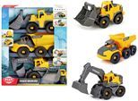 Spielzeug-Baumaschine DICKIE TOYS "Volvo Tough Work Force", gelb (gelb, grau), Spielzeugfahrzeuge, KinderT:26cm, Spielzeug-Baumaschine, T:26cm