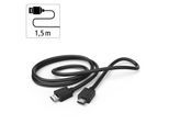 HAMA HDMI-Kabel "High Speed HDMI™ Kabel, 4K, Stecker Stecker, Ethernet 1,5m", schwarz, 150cmcm, Kabel, HDMI-Kabel