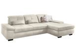 Ecksofa DIE PLANBAR "MP-IN16012 L-Form, mit Kaltschum-Polsterung", beige (natur), B:309cm H:85cm T:195cm, 85% Polyester;15% Nylon, Sofas, Ecksofa, inkl. Sitztiefenverstellung, wahlweise mit weiteren Funktionen