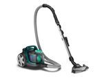 PHILIPS Bodenstaubsauger "FC9555/09 5000 Series", schwarz (schwarz, grün), B:28cm H:28cm T:41,2cm, Bodenstaubsauger, mit 1,5 l Fassungsvermögen und Tri-Active+-Düse, Bodenstaubsauger