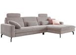 Ecksofa DIE PLANBAR "MP-IN20110 L-Form mit Kaltschaum-Polsterung", rosa (rose), B:302cm H:87cm T:178cm, 100% Polyester, Sofas, Ecksofa, optional mit Funktionen erhältlich
