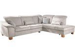 Ecksofa DIE PLANBAR "PP-LA23145 L-Form", grau (ecru), B:299cm H:88cm T:243cm, 100% recyceltes Polyester, Sofas, Ecksofa, inkl. Kopfpolsterverstellung, Federkernpolsterung