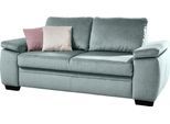 Schlafsofa DIE PLANBAR "MP-PD19021", blau (ice), B:196cm H:90cm T:100cm, 100% Polyester, Sofas, Schlafsofa, mit Längsschläferfunktion 140x210 cm