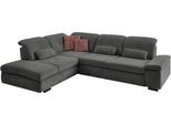 Ecksofa DIE PLANBAR "MP-IN16012 L-Form Kaltschaum-Polsterung", grau, B:312cm H:85cm T:260cm, 85% Polyester;15% Nylon, Sofas, Ecksofa, inkl. Sitztiefenverstellung, optional mit Funktionen