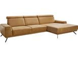 Ecksofa DIE PLANBAR "PN-EM22041 L-Form", gelb (kurkuma), B:335cm H:89cm T:188cm, Sofas, Ecksofa, wahlweise motorisches Canape oder Sitztiefenverstellung