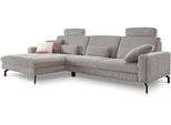 Ecksofa DIE PLANBAR "MP-IN20110 L-Form mit Federkern-Polsterung", rosa (rose), B:302cm H:87cm T:178cm, 100% Polyester, Sofas, Ecksofa, optional mit Funktionen erhältlich