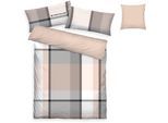 Bettwäsche TOM TAILOR HOME "Lenny in Gr. 135x200 oder 155x220 cm", beige (natur), B/L: 135cm x 200cm, 1 Stk., 1 Stk., Biber, B/L: 80cm x 40cm, 3 Stk., Biber, Obermaterial: 100% Baumwolle, Bettwäsche, Bettwäsche, mit GRATIS-Zugabe: Kissenhülle 1tlg., in Biber und Renforcé erhältlich