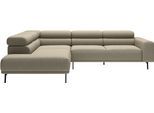 Ecksofa "Tossa, Modernes Design trifft smarte Funktione, Breite 273 cm", beige (sand melange), B:276cm H:71cm T:219cm, 24% Polyester, 76% Polyacryl, SCHÖNER WOHNEN-KOLLEKTION, Sofas, Ecksofa, Motorischer Sitzvorzug, Kopfteil-Funktion & Saugroboter-Höhe