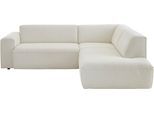 Ecksofa DIE PLANBAR "MP-IN24083", harry weiß, B:254cm H:75cm T:227cm, 100% Polyester, Sofas, Ecksofa, SoftSitz-Kaltschaumpolsterung, wahlweise mit motorischer Vorziehbank