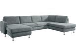 Wohnlandschaft DIE PLANBAR "MP-IN19027 U-Form", blau (ocean), B:346cm H:82cm T:220cm, 100% Polyester, Sofas, Wohnlandschaft, wahlweise mit Bettfunktion, frei im Raum stellbar