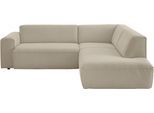 Ecksofa DIE PLANBAR "MP-IN24083", harry beige, B:254cm H:75cm T:227cm, 100% Polyester, Sofas, Ecksofa, SoftSitz-Kaltschaumpolsterung, wahlweise mit motorischer Vorziehbank