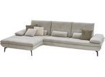 Ecksofa DIE PLANBAR "MP-IN23002 L-Form", beige (cyber ecru), B:322cm H:93cm T:188cm, 100% Recyceltes Polyester, Sofas, Ecksofa, wahlweise mit Armteil- und Sitztiefenverstellung