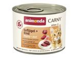 animonda Carny Nassfutter Katze Kitten Geflügel und Rind 24x200 g
