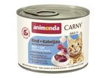 animonda Carny Nassfutter Katze Adult Rind und Kabeljau mit Petersilienwurzel 24x200 g