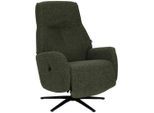 Livetastic , Dunkelgrün , Textil , 77x112x86 cm , Relaxfunktion, Sitzfläche 360° drehbar ,