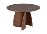 Livetastic , Walnussfarben , Holz, Holzwerkstoff , Esche , furniert , rund , 75 cm ,