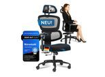 DESKSPACE Move Pro Bürostuhl - 3-stufiger 150 kg, Schwarz
