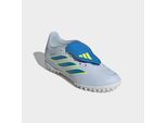 Fußballschuh ADIDAS PERFORMANCE "PREDATOR CLUB FOLD-OVER TONGUE TURF KIDS", Mädchen, Gr. 37, crystal sky, ray blau, team solar gelb 2, Synthetik, Schuhe Fußballschuh, für Kunstrasen, Hart- und Aschenplätze, für Kinder & Jugendliche