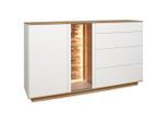 Sideboard Halvar Weiss/eiche Artisan 169/96/42 cm 2 Schublade(n)